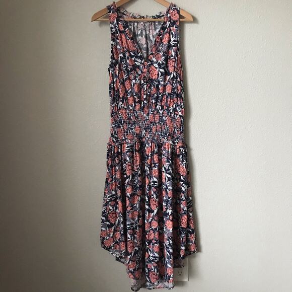 Splendid Encore Floral Smocked Waist Dress NWOT - Picture 1 of 7